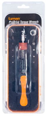 Lyman Torque Wrench, Black/Orange, Steel, Rubber Handle