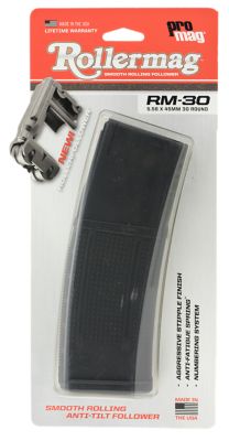 ProMag Standard 30 Round 5.56x45mm NATO Magazine for AR-15, Detachable w/Roller Follower, Black, DuPont Zytel Polymer