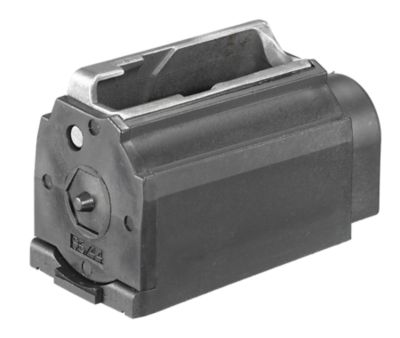 Ruger 4 Round 44 Rem Mag Rotary Magazine for Ruger 96/Carbine, Black, Plastic