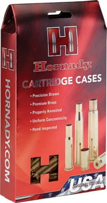 Hornady Unprimed Rifle Cases, 25 Creedmoor, Brass, 50-Rounds