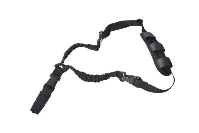 Rukx Gear Single-Point Nylon Adjustable Bungee Tactical Sling, Black