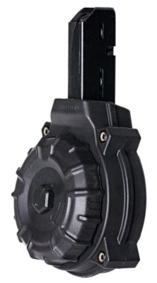 ProMag Standard 50 Round 9mm Luger Drum Magazine for Colt Carbine/SMG, Black, DuPont Zytel Polymer
