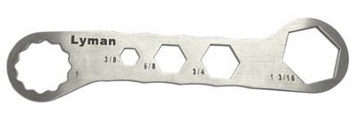 Lyman Brass Smith Die Wrench, Silver, Stainless Steel