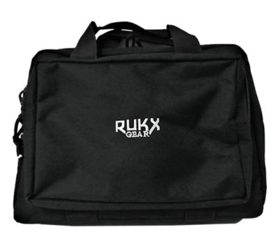 Rukx Gear 2-Handgun 600D Polyester Double Pistol Case, Black