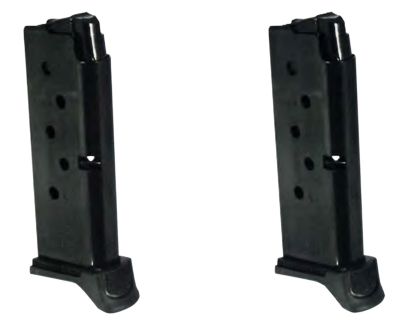 Ruger 6 Round 380 ACP Magazine Value Pack for Ruger LCP/LCP II, Blued, Steel, 2-Pack, 90644