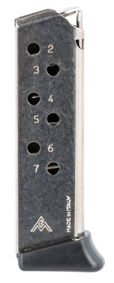 MEC-GAR 7 Round 380 ACP Magazine for Walther PPK/S, Nickel, Carbon Steel