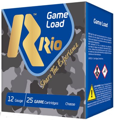 Rio Ammunition 12-Gauge Game Load Super Game High Velocity 7.5-Shot Shotgun Shells, 2.75 in., 1-1/8 oz., 25 Rounds