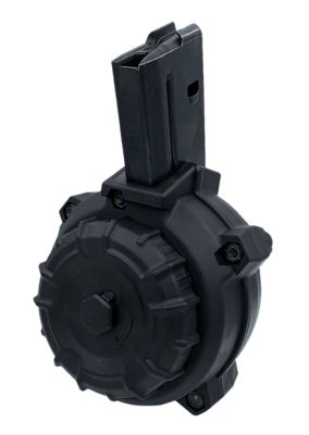 ProMag 50 Round 6.8 SPC Drum Magazine for AR-15, Black, DuPont Zytel Polymer