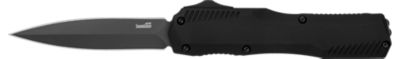 Kershaw 3.45 in. Livewire Automatic OTF Spear Point Folding Knife, Black PVD CPM MagnaCut Steel Blade, Black Anodized Handle