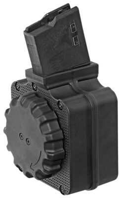 ProMag Standard 50 Round 308 Win/7.62x51mm NATO Drum Magazine for AR-10, Black, DuPont Zytel Polymer
