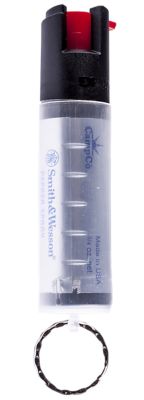 S&W Pepper Spray Pepper Spray with Keycap, 10 ft. Range, 0.75 oz., Clear