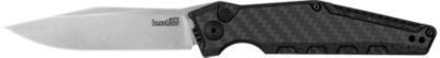 Kershaw 3.75 in. Launch 7 EDC Automatic Clip Point Folding Knife, Satin CPM MagnaCut Steel Blade, Aluminum/Carbon Fiber Handle