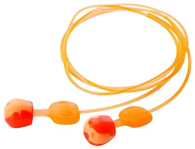Howard Leight Adult TrustFit Pod Foam Earplugs, 28 dB Noise Reduction Rating, Behind The Neck, Orange, 3 Pairs