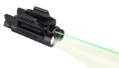 LaserMax Green Spartan 120-Lumen LED Light/Laser Sight Combo, Black