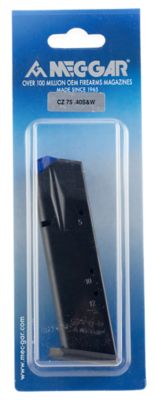 MEC-GAR 12 Round 40 S&W Magazine for CZ75B/CZ Shadow 2/CZ 75 SP-01/CZ Shadow/CZ 85B, Blued w/Anti-Friction Coating, Carbon Steel