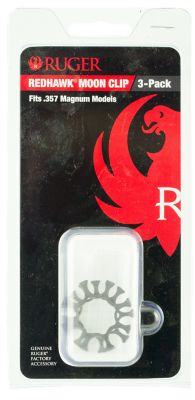Ruger 8 Round 38 Special/357 Mag Moon Clip Full for Ruger RedHawk, Stainless Steel, 3-Pack
