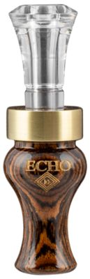 MO Tactical Products Echo Calls Timber Mallard Duck Call, Double Reed, Brown Bocote Timber