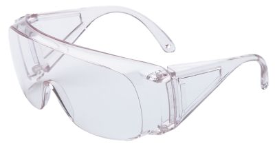 Howard Leight Adult HL100 OTG Polycarbonate Shooting Glasses, Clear
