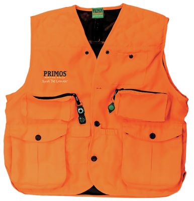 Primos Adult Gunhunter's Hunting Vest with Compass and LED Light, Medium, Blaze Orange