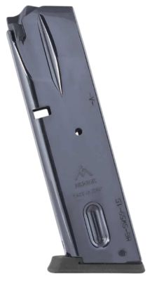 MEC-GAR 15 Round 9mm Luger Magazine for S&W 5900 Series/915/910/659, Black, Nickel