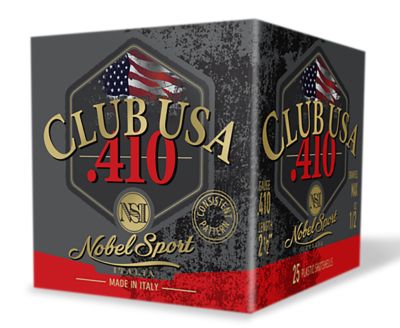 Nobel/Eurosports .410-Bore Club USA 8-Shot Shotgun Shells, 2.5 in., 1/2 oz., 25 Rounds