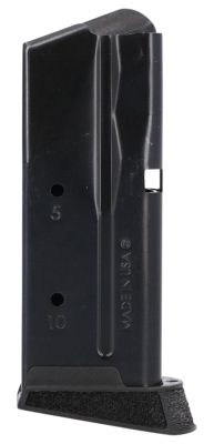 Sig Sauer 10 Round 380 ACP Magazine for Sig P365 Micro Compact, Black, Steel w/ Finger Extension
