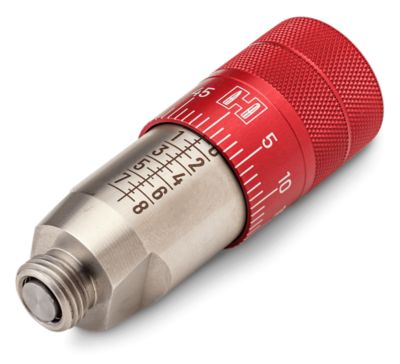 Hornady Bullet Seating Micrometer, Compatible w/ All Hornady Seating Dies, Red/Silver