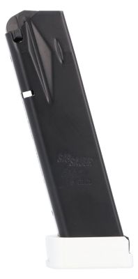 SIG Sauer 20 Round 9mm Luger Magazine for Sig P226 X5, Black/White Steel