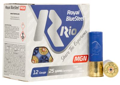 Rio Ammunition 12-Gauge Royal BlueSteel Magnum 2-Shot Shotgun Shells, 3 in., 1-3/8 oz., 25 Rounds