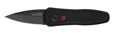 Kershaw 1.90 in. Launch 4 Spear Point Folding Knife with Pocket Clip, Black DLC CPM 154 SS Blade, Black Aluminum Handle