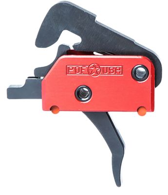 Patriot Ordnance Factory EFP Two-Stage Straight Trigger for AR-Platform, 4 lb. Draw, Black Hardcoat Anodized, Steel