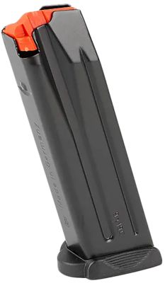 HK 17 Round 9mm Magazine for H&K VP9F, Black, Steel