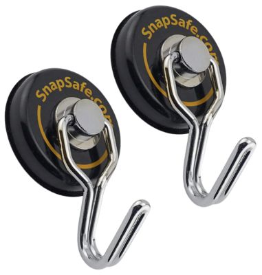 SnapSafe Magnetic Swivel Hooks, 1 in., 2-Pack