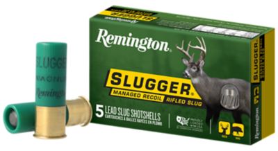Remington 12-Gauge Slugger Managed-Recoil Rifled Shotgun Slugs, 2.75 in., 1 oz., 5 Rounds