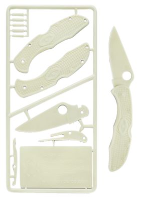 Spyderco Delica 4 Glow-in-the-Dark Plastic Knife Kit for Children Ages 7+