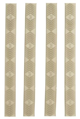 Ergo WedgeLok Slot Cover, 4 Slot Low Profile w/Aggressive Texture, 4-Pack, Dark Earth, Rubber