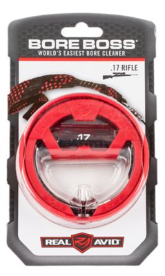Real Avid/Revo .17 Caliber Bore Boss Bore Cleaner with 32 in. Long Bronze Bristles