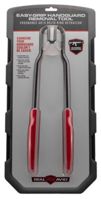 Real Avid/Revo Easy Grip Handguard Removal Tool for AR-15/M16 Rifles, Metal, Red Rubber Handle