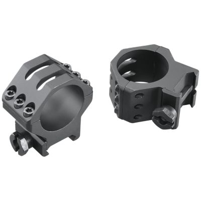 Weaver Mounts Six-Hole Picatinny Rings, 30mm Tube, Medium, Picatinny Rail, Matte Black