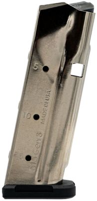 Shield Arms S15 Gen 3 15 Round 9mm Luger Magazine for Glock 48/43X, Flush, Nickel, Steel