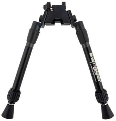 Swagger 9 to 12 in. Sea12 Extreme Angle Shooting Bipod for Picatinny, Black