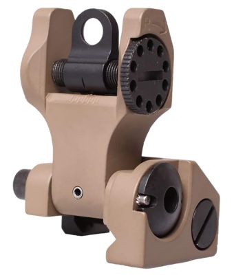 Troy Ind BattleSight Folding Rear Sight for AR-15, Round, Flat Dark Earth