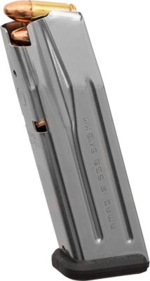 Magpul AMAG 15 Round 9mm Magazine for Sig P320, Silver, Stainless Steel