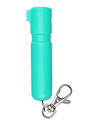 Sabre 16-Burst Mighty Discreet UV Dye Pepper Spray with Key Ring and Snap Clip, 12 ft. Range, 0.20 oz., Mint