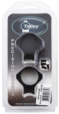 Talley Scope Mount/Ring Combo for Savage (8-40) Round Receiver w/AccuTrigger, 30mm Tube, Medium, 0 MOA, Extended, Black