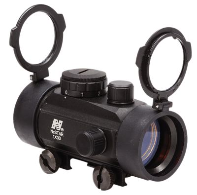 NCStar Large Red Dot Tube Reflex Optic, 1x 30 mm, Red Dot, Black