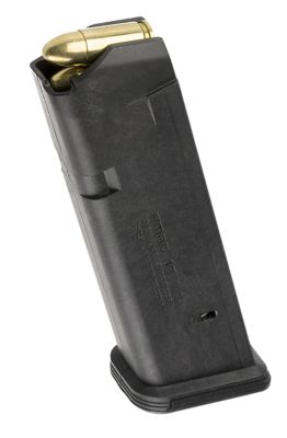 Magpul PMAG GL9 17 Round 9mm Luger Magazine for Glock 17/19/26/34/45, Black, Polymer