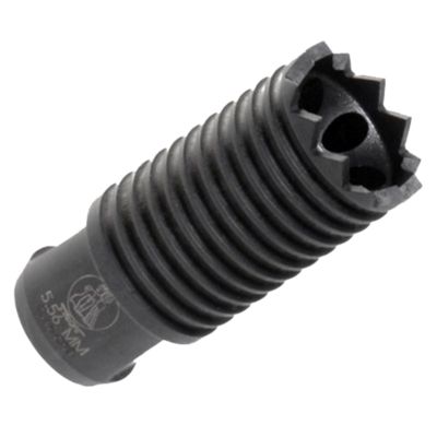 Troy Ind Claymore Muzzle Brake for AR-Platform, 5.56x45mm NATO, 1/2 in. x 28 Thread, 2.25 in. OAL, Black, Steel