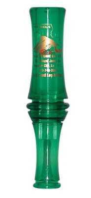 Haydels Redleg Mallard Plastic Double Reed Open Duck Call, Green