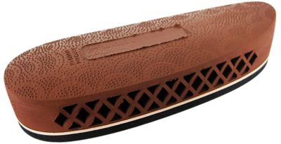 Pachmayr F325 Deluxe Pad for Rifles/Shotguns, Medium, Brown w/White Line, Rubber